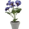 Silks Royer's | Silk Blue Pansy Pot