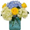 Occasions Royer's | Happy Hydrangea With Roses, Small - Blue