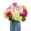 Occasions Royer's | Happy Hydrangea With Roses, Small - Pink