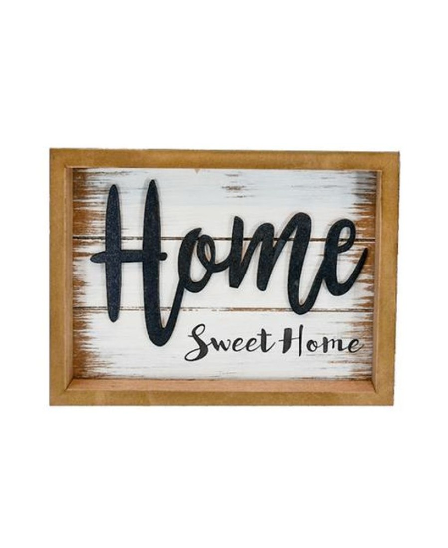 Gifts Royer's | Home Sweet Home Wood Sign Brown Frame