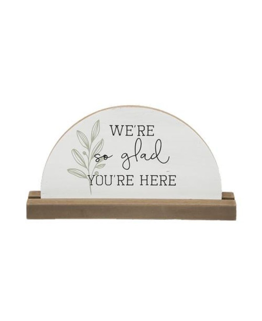 Gifts Royer's | Wood Black And White Word Dome Stand