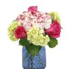 Occasions Royer's | Happy Hydrangea With Roses, Small - Pink