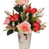 Silks Royer's | Silk Rose & Cosmos Vase